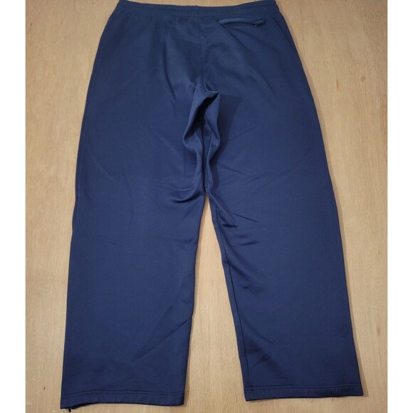 Vintage Nike Blue Sweatpants Size XL Men Nike Silver Tag Swoosh Logo Zip Bottom - Picture 3 of 11